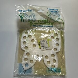 Fly floss, embroidery thread organizer Vintage Butterfly
